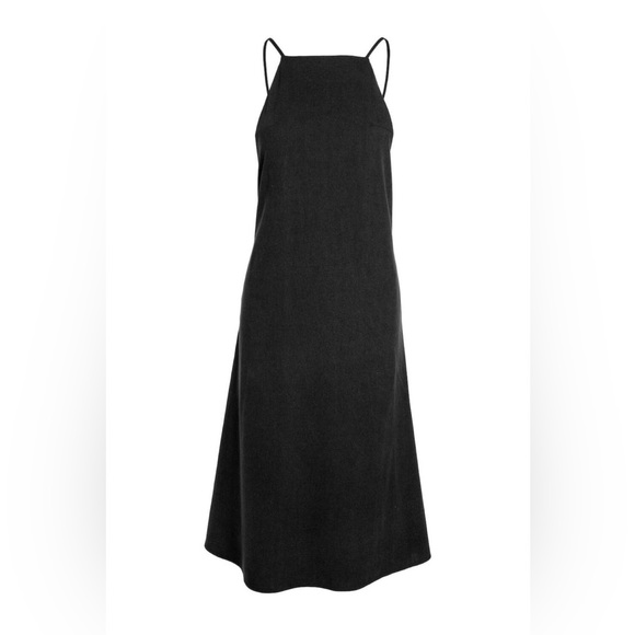 Par En Par Black Isla Linen Slip Dress - Picture 4 of 12
